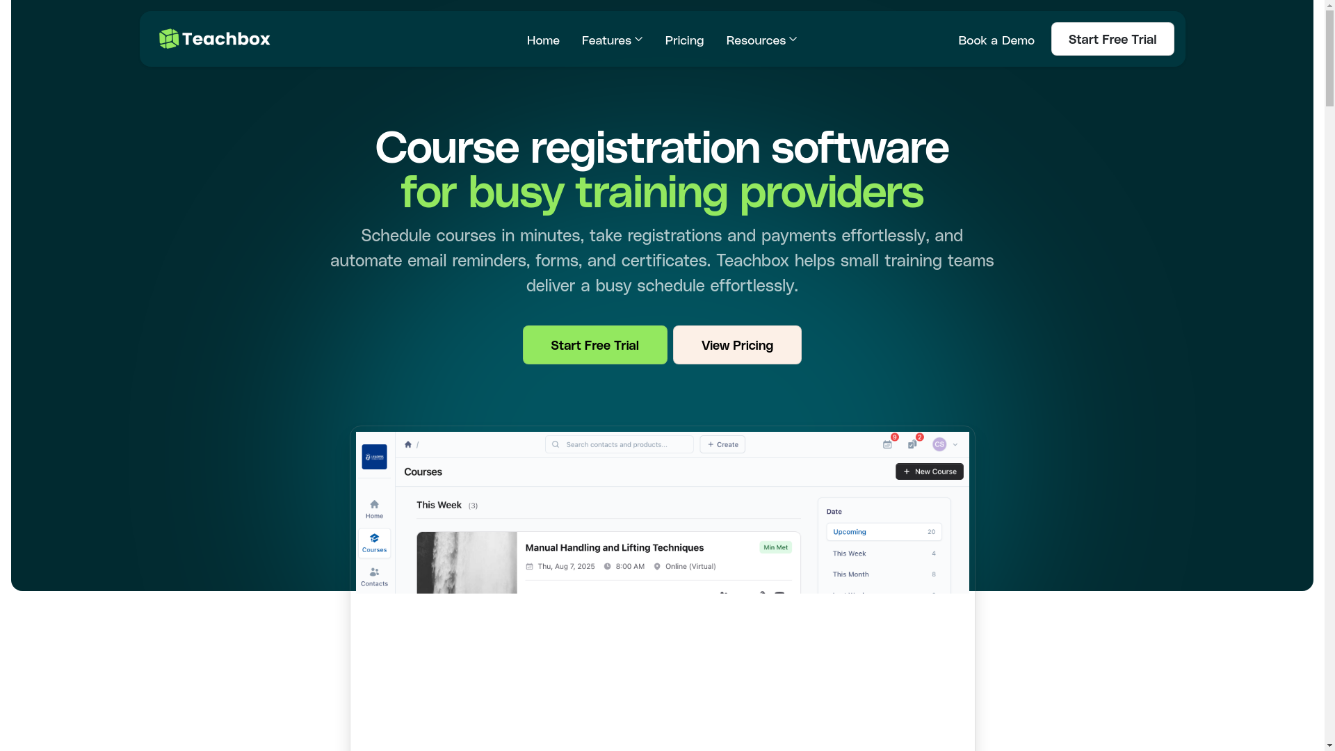 website screenshot of https://goteachbox.com/