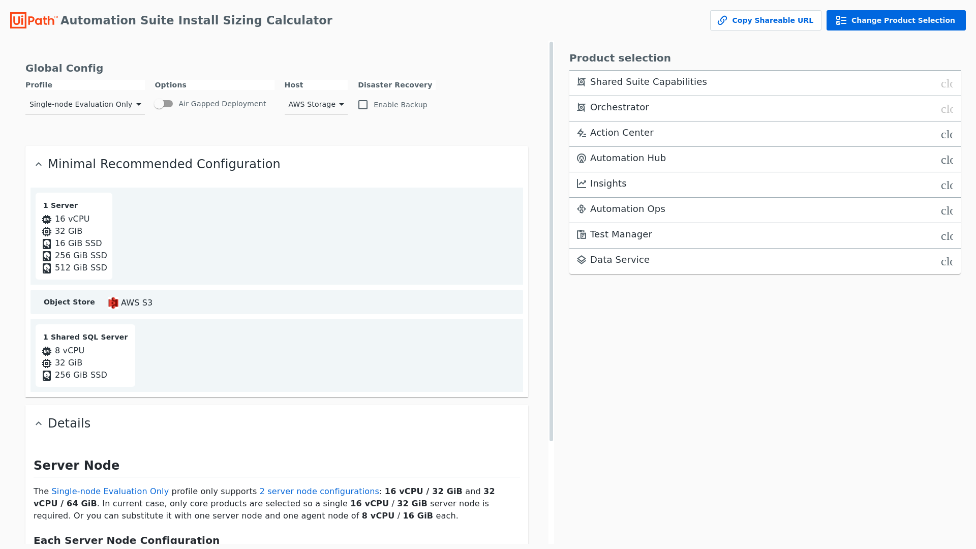 website screenshot of https://automation-suite-calculator.pages.dev/