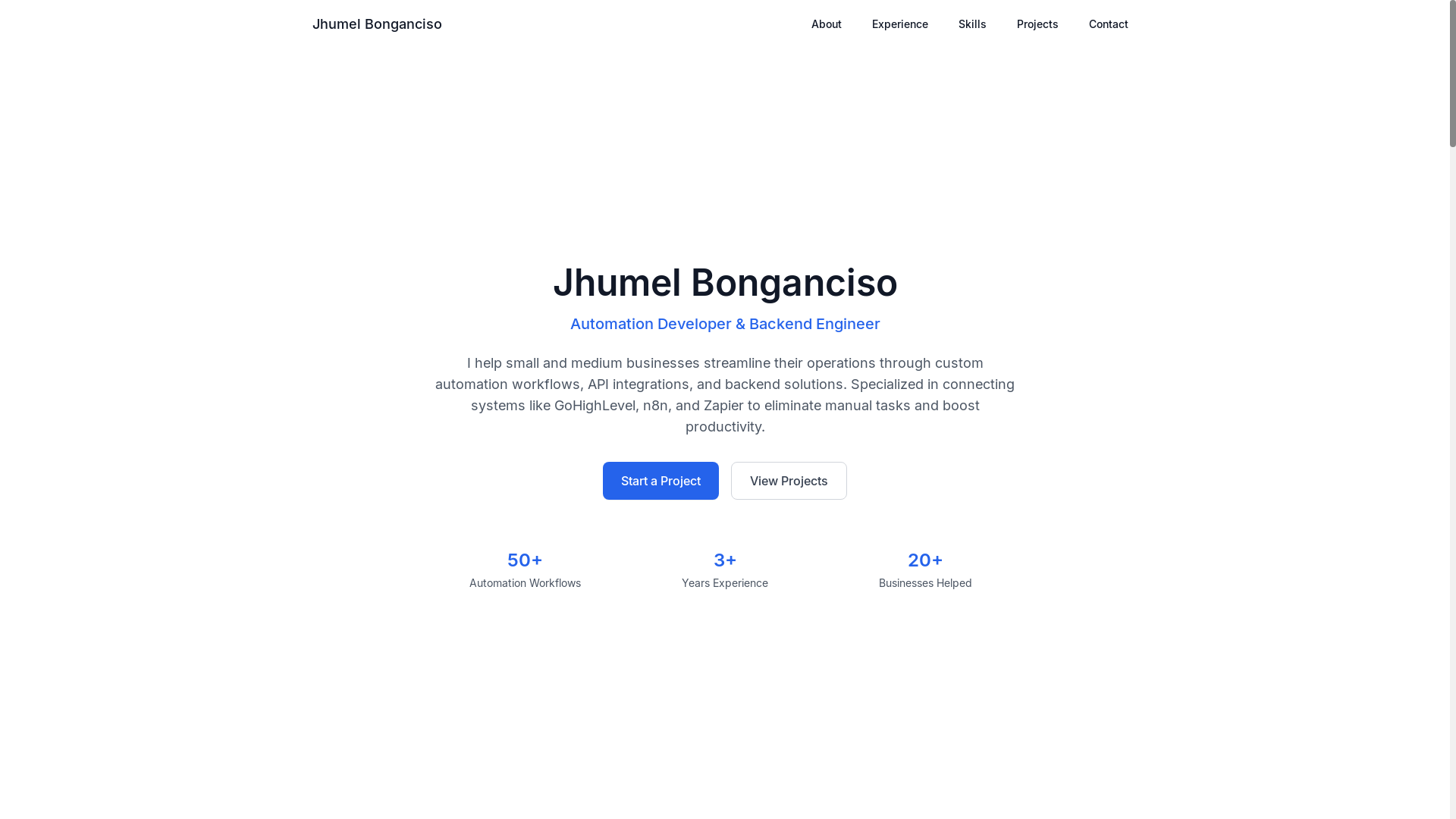 website screenshot of https://bongancisojhumel.com/