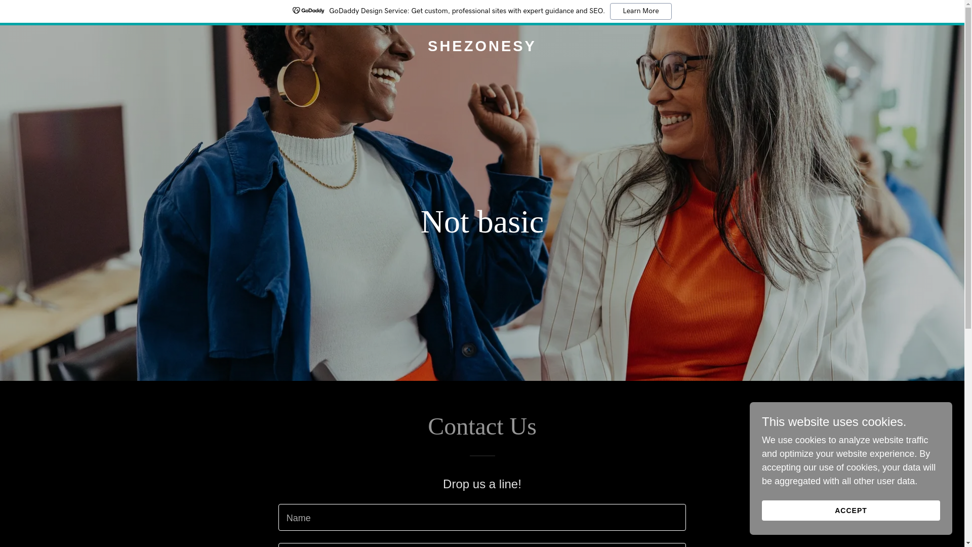 website screenshot of https://shezonesy.com/