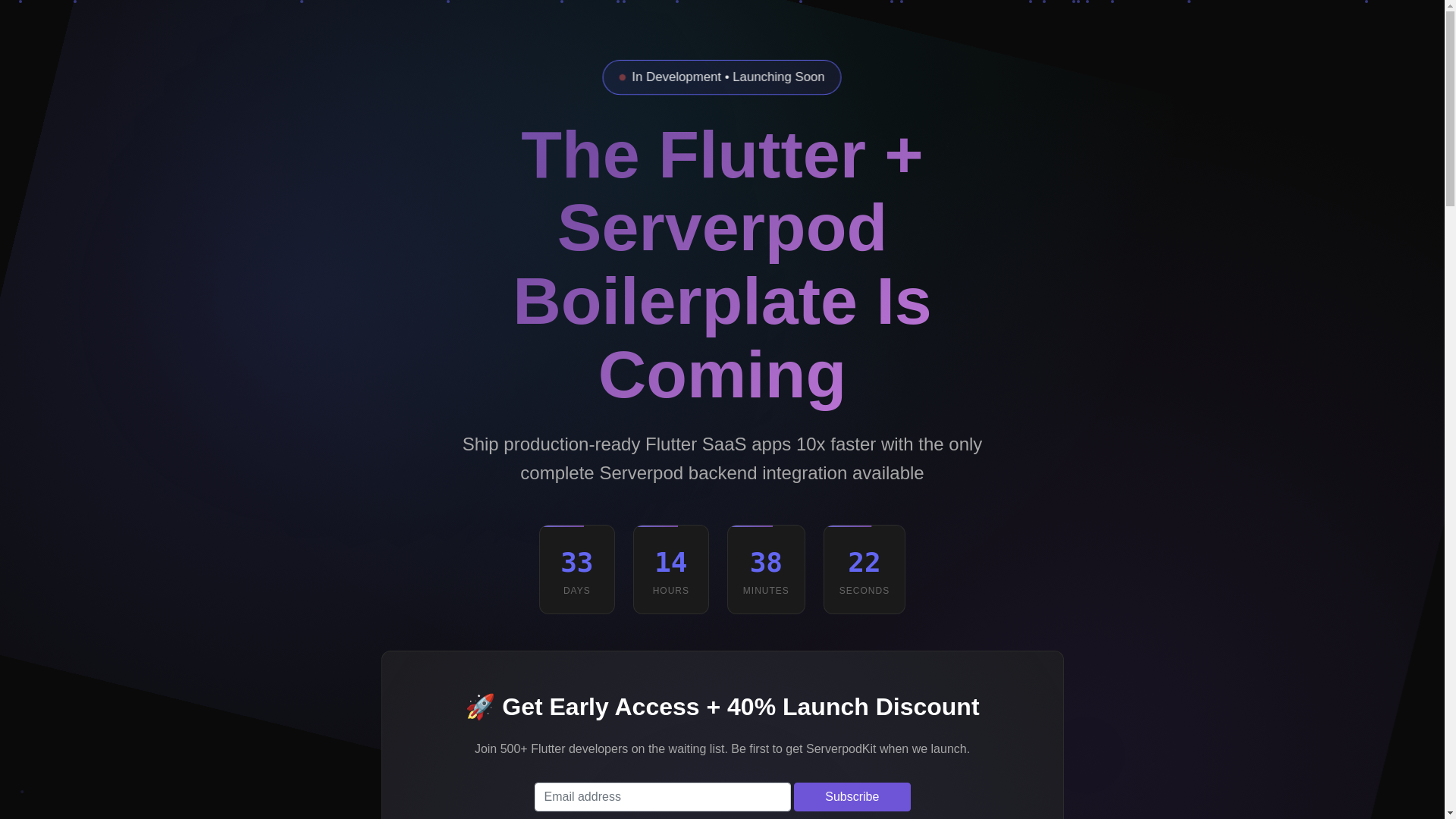 website screenshot of https://serverpodkit-landing.pages.dev/