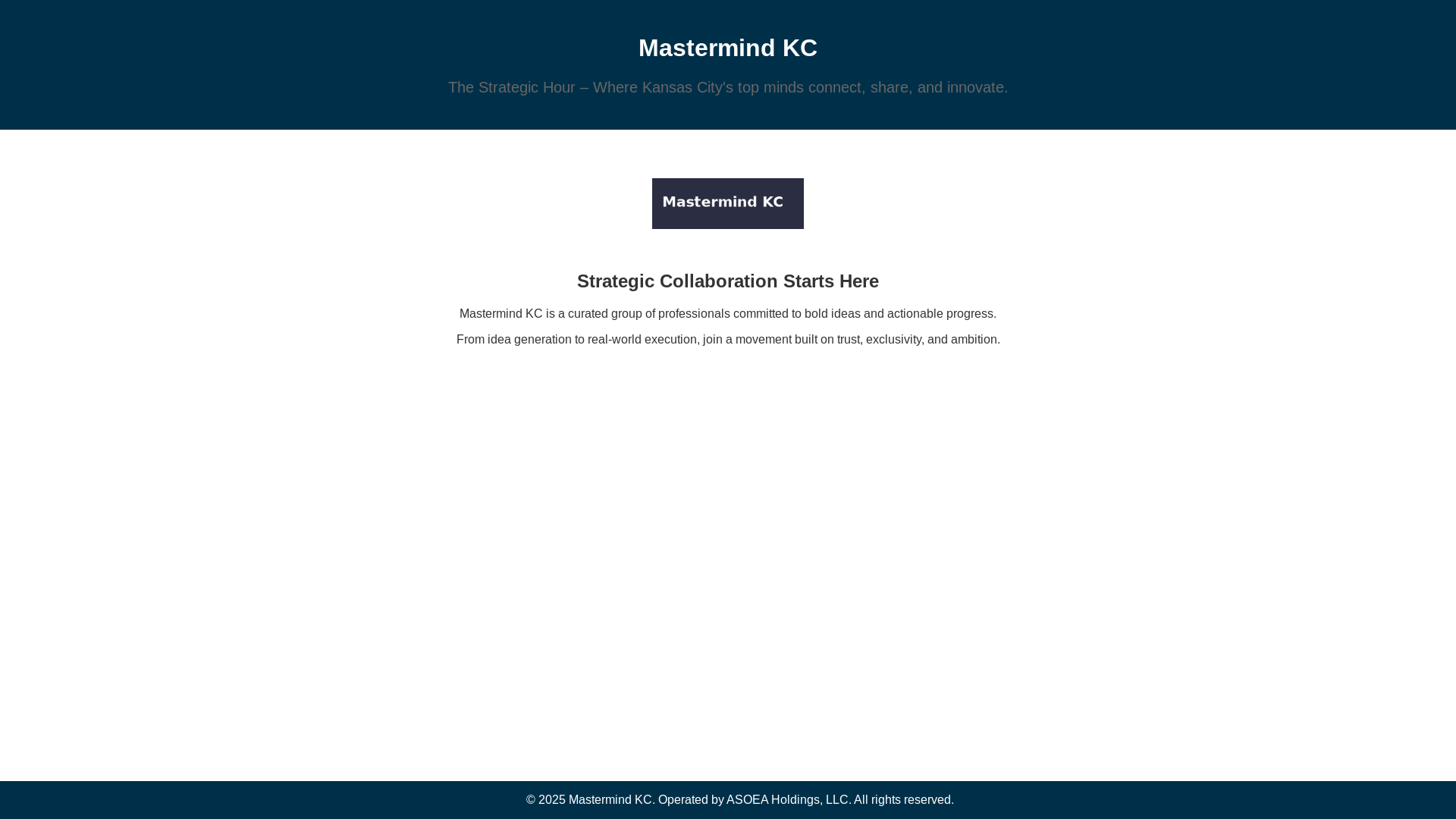 website screenshot of https://mastermind-kc.pages.dev/