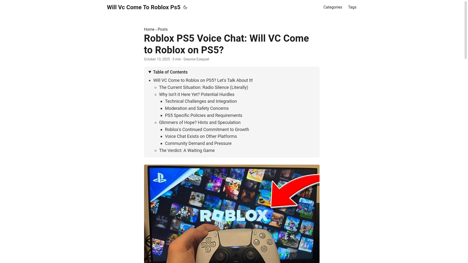website screenshot of https://will-vc-come-to-roblox-ps5.pages.dev/