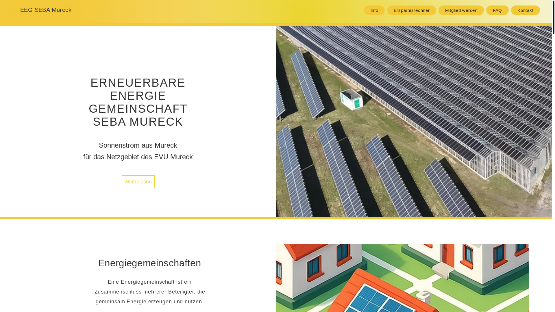 website screenshot of https://eeg-mureck.at/
