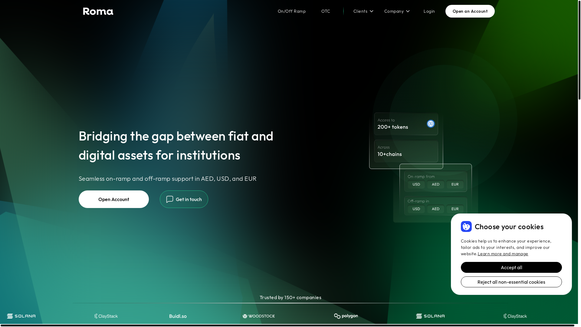 website screenshot of https://roma-landing-ae.pages.dev/