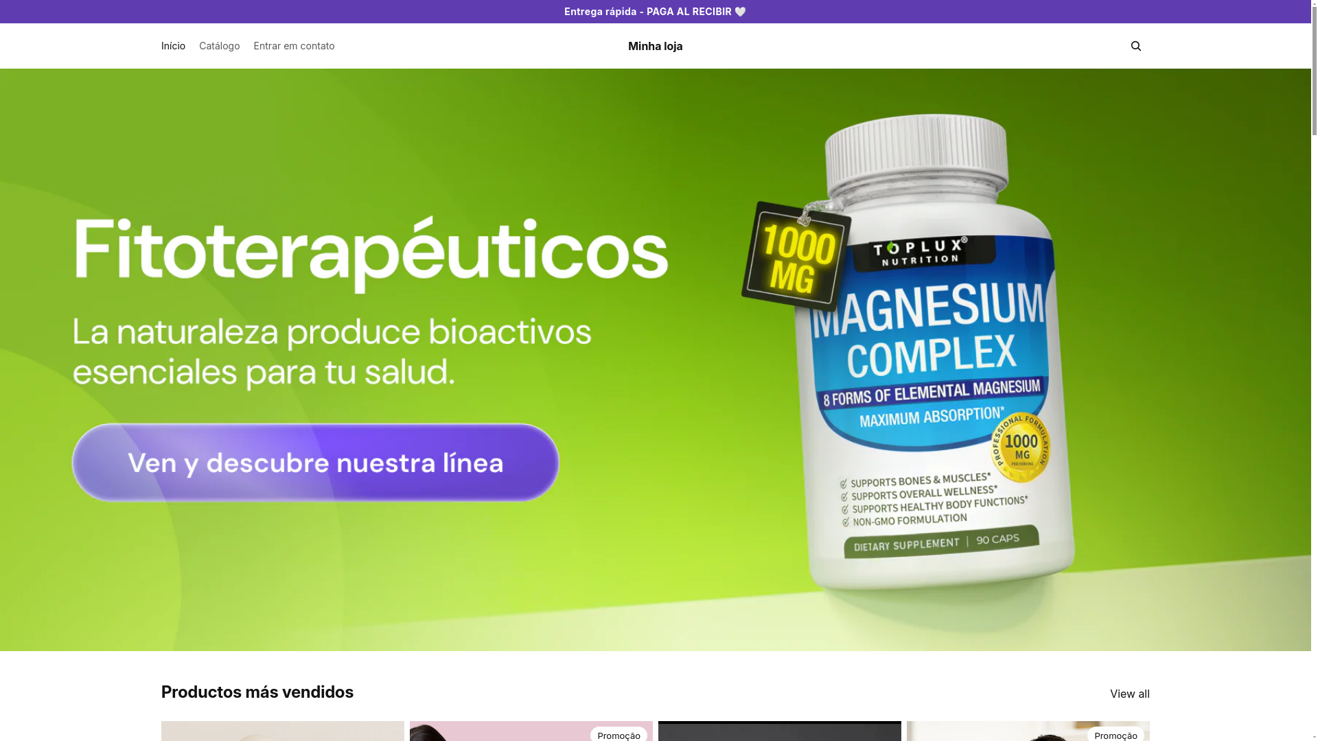 website screenshot of https://supertiendashop.com.br/