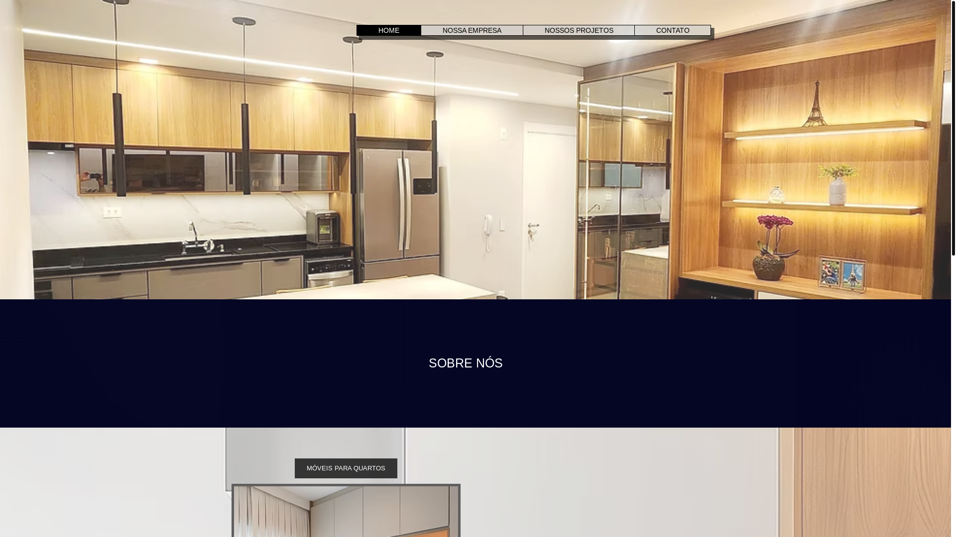 website screenshot of https://marcenariadom.com.br/
