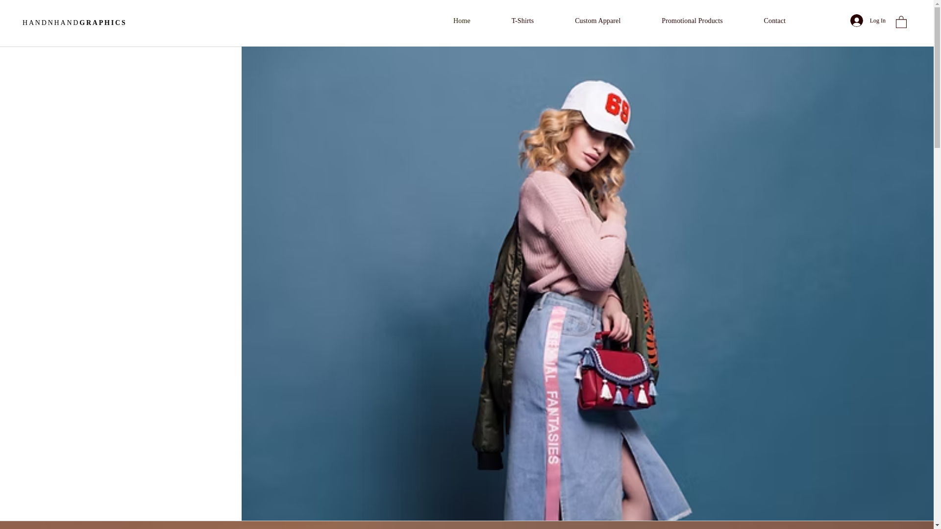 website screenshot of https://handnhandgraphic.com/