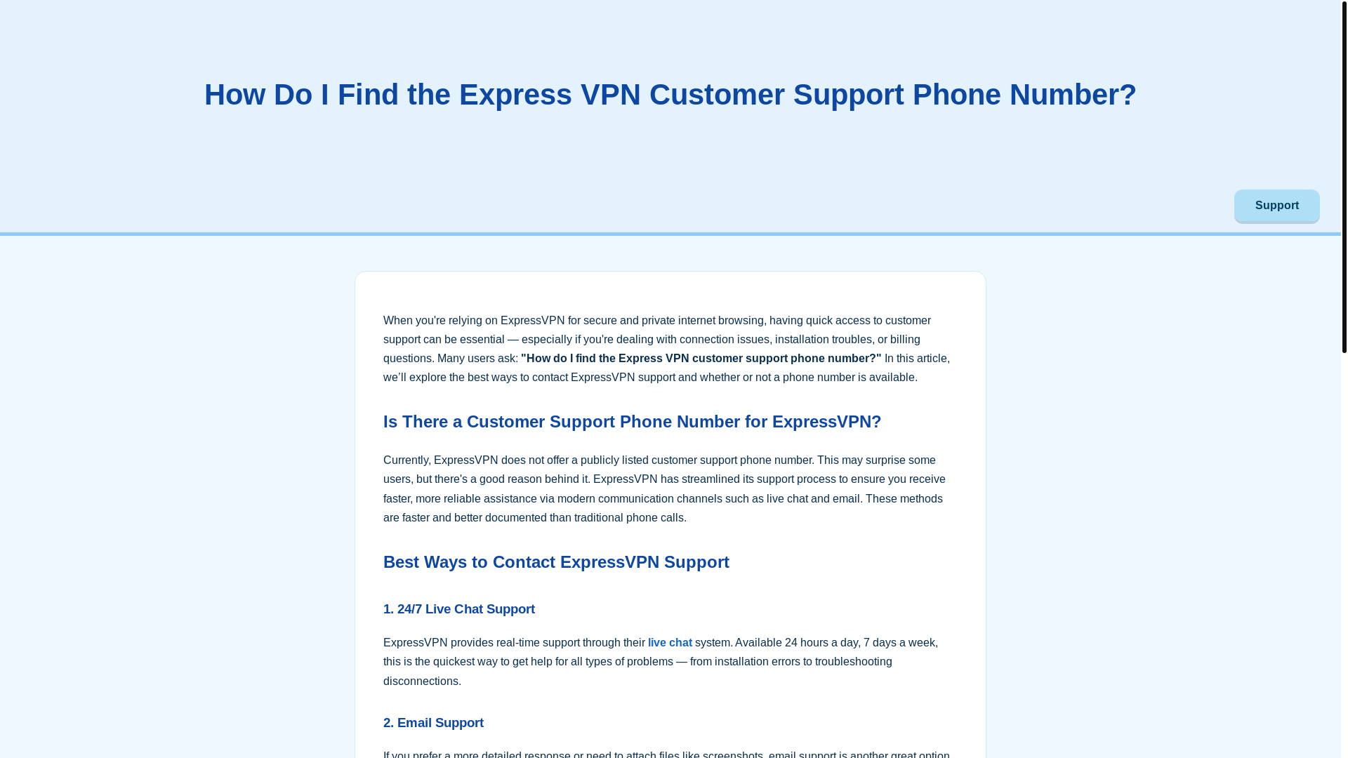 website screenshot of https://express-vpn-customer-support-phone-number.pages.dev/
