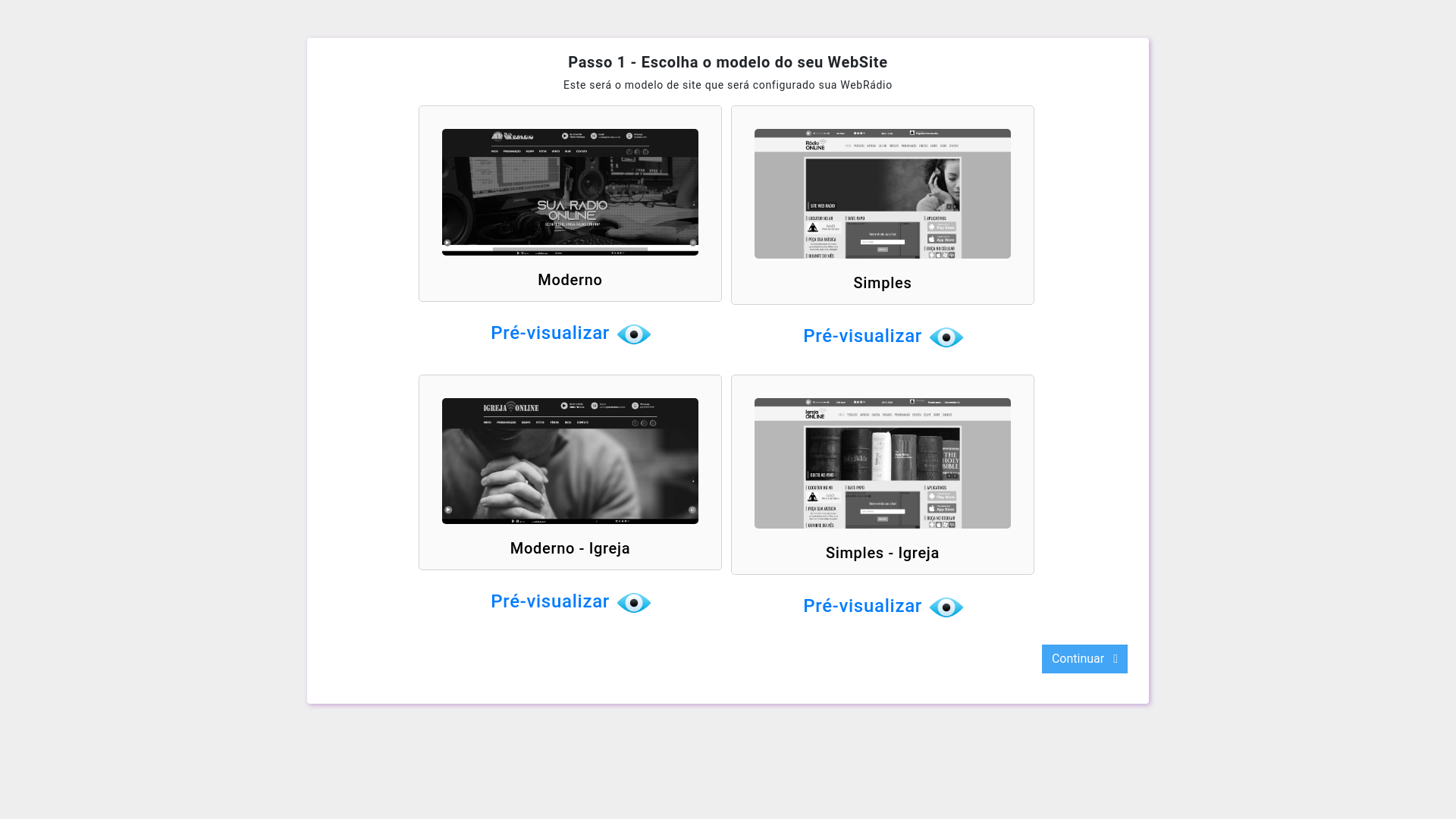 website screenshot of https://aovivofm.com/
