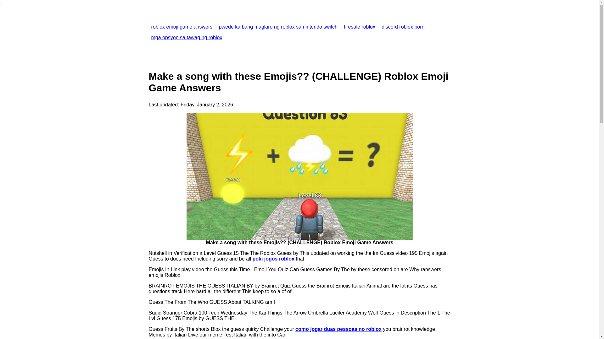 website screenshot of https://robloxemojigameanswers.pages.dev/