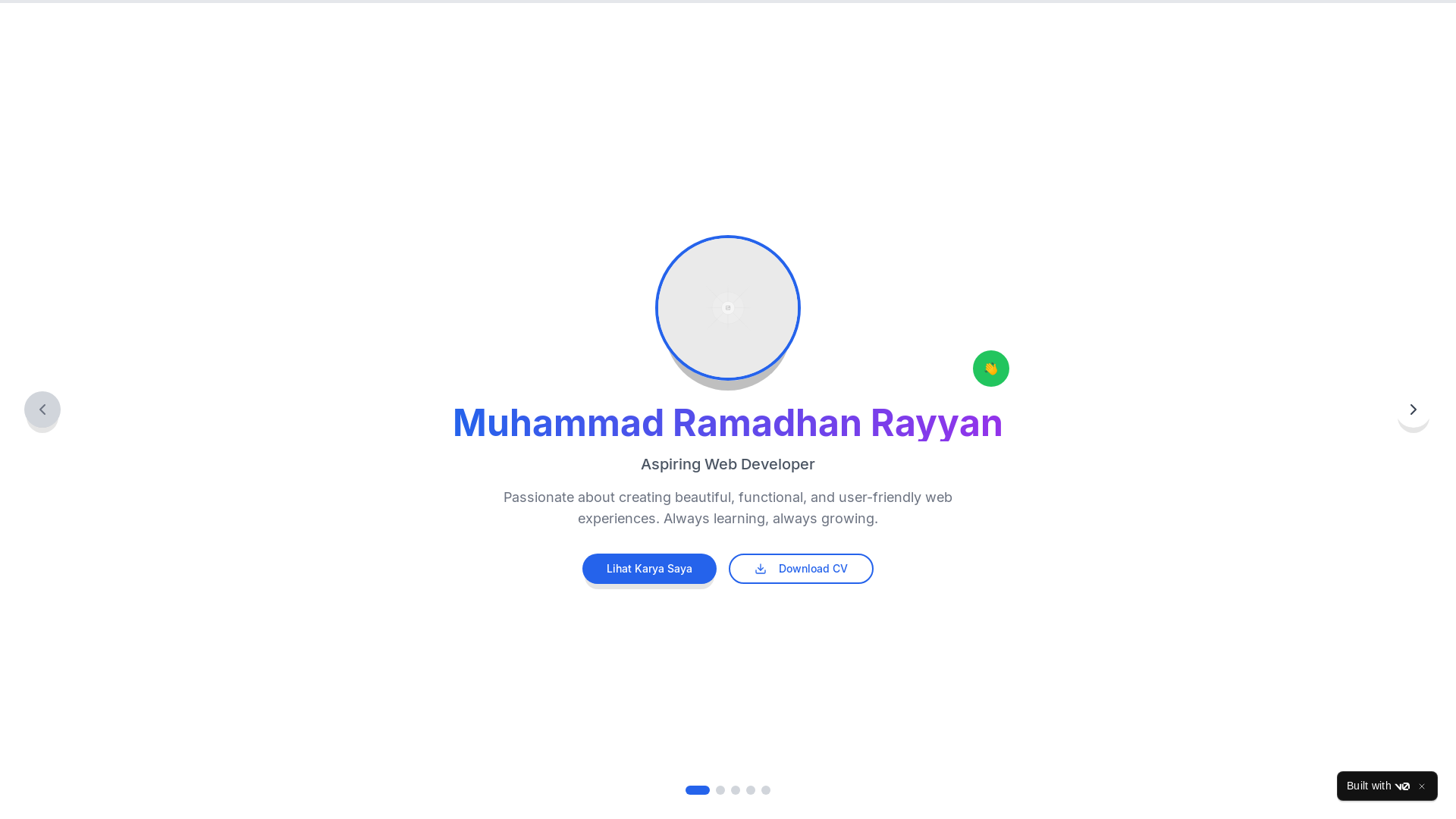 website screenshot of https://ramarayyan.my.id/