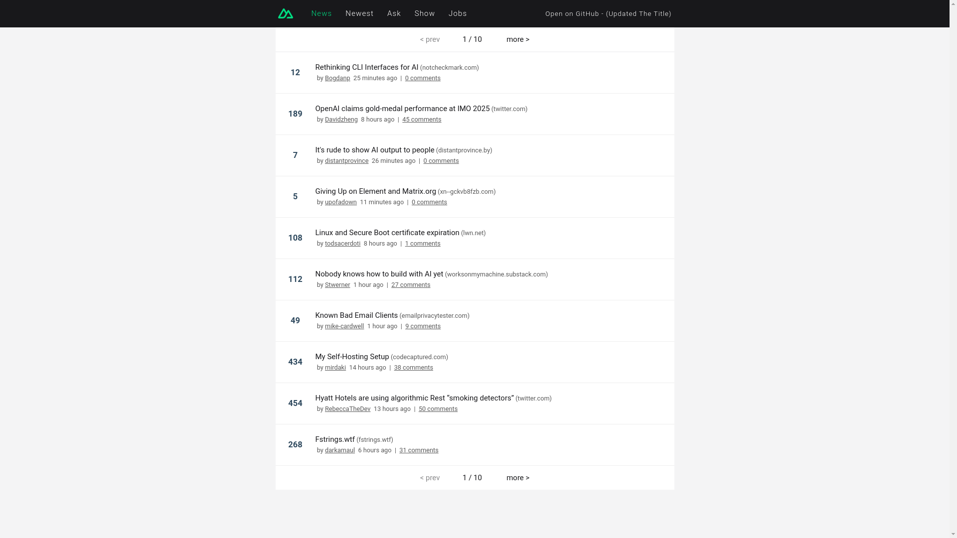 website screenshot of https://my-hc-news.pages.dev/