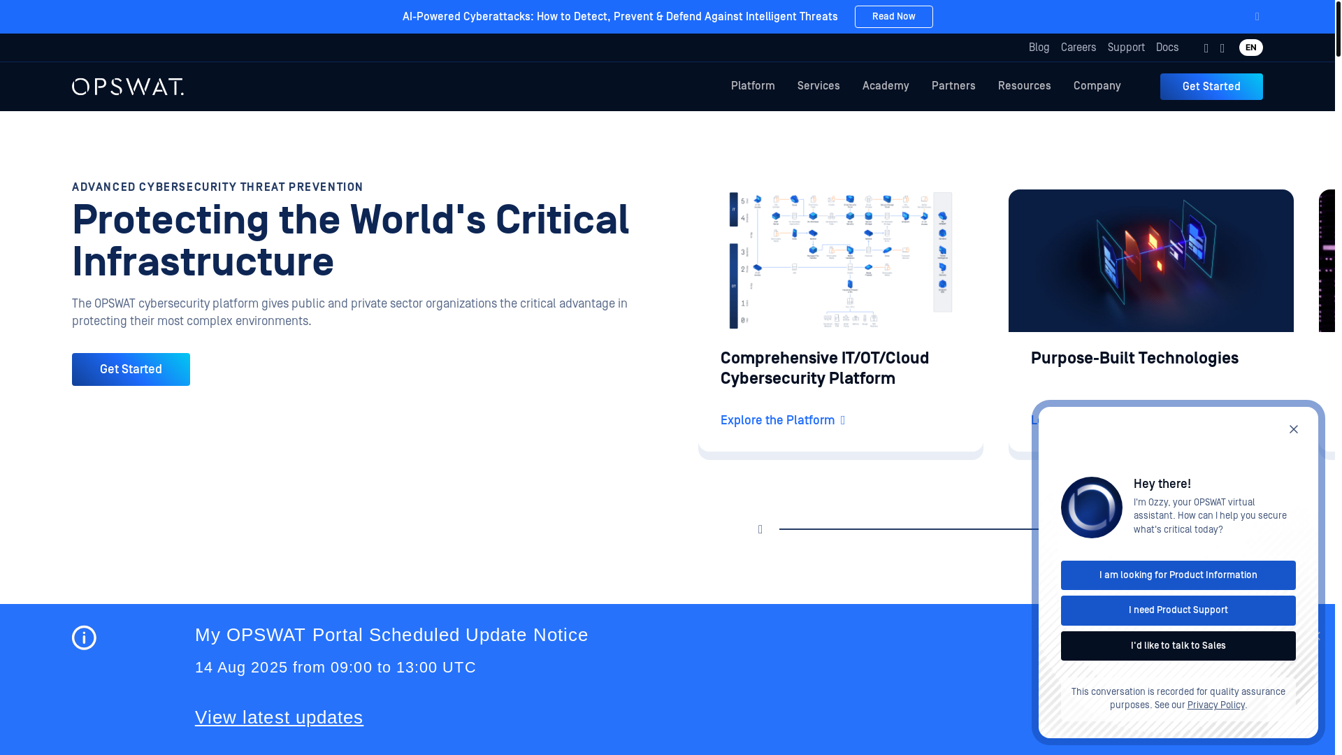 website screenshot of https://sales.opswat.com/t/103213/sc/c4af617d-7792-4cf3-875b-c90b60ef22b6/NB2HI4DTHIXS653XO4XG64DTO5QXILTDN5WT643COJRT2MKQIY3DKZSXG43EKUZQJBSHK6RZMFVF6YJTM4STGRBFGNCCKMRUOBSVK6DHNVVXSYK7IU2XQVBRFU2XMSCHIJ3SKM2EEUZUI===/MI3DGMRZGM2DEYRTGJQWIMRVMRRDAYZXMJRTGYLFMMYWKOJZMUYGIZBQMMYTOYRT/www-opswat-com