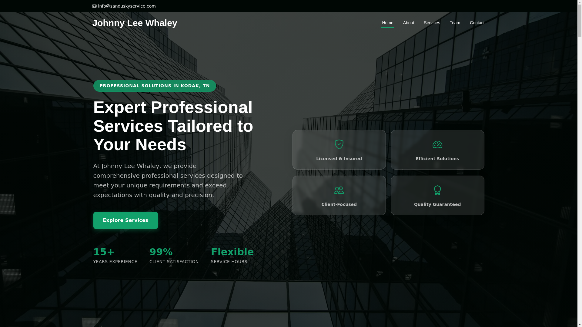 website screenshot of https://johnnyleewhaley.pages.dev/