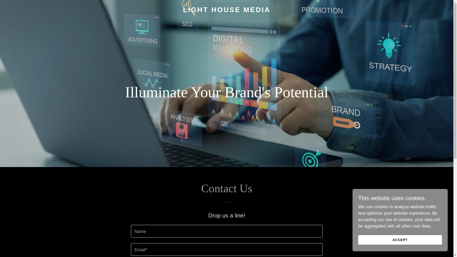website screenshot of https://lhmcreative.com/