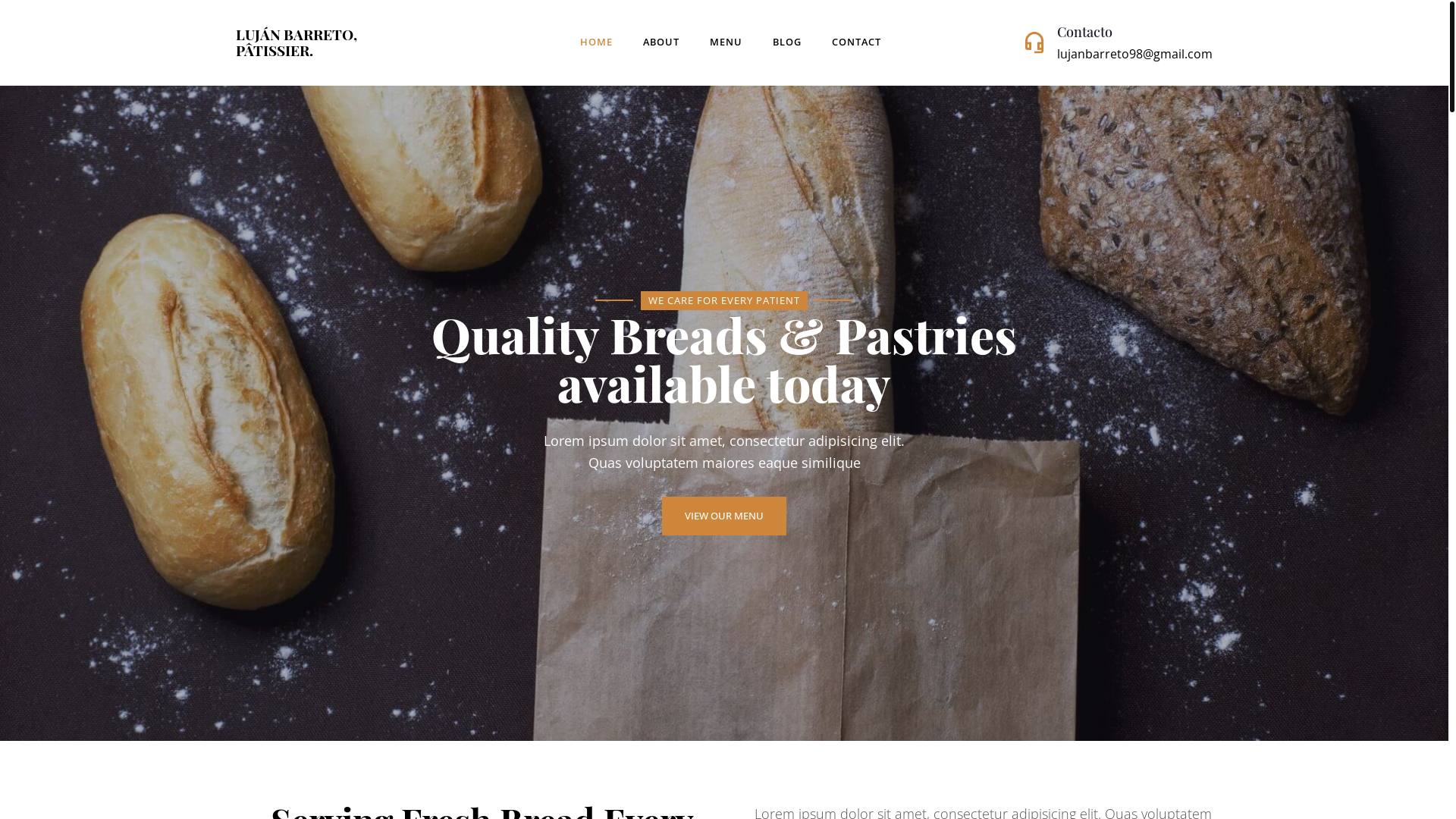 website screenshot of https://lujanpatisserie.com/
