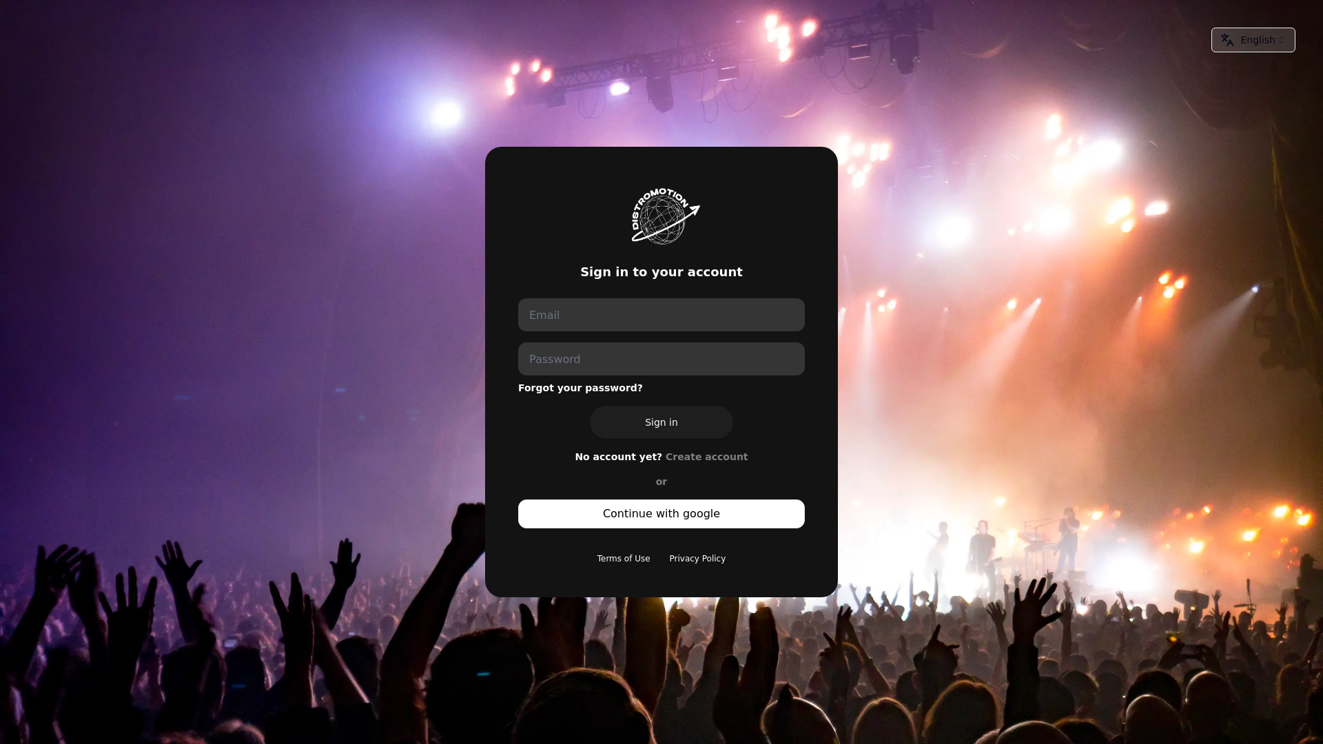 website screenshot of https://distromotion-dashboard-svelte5-99v.pages.dev/