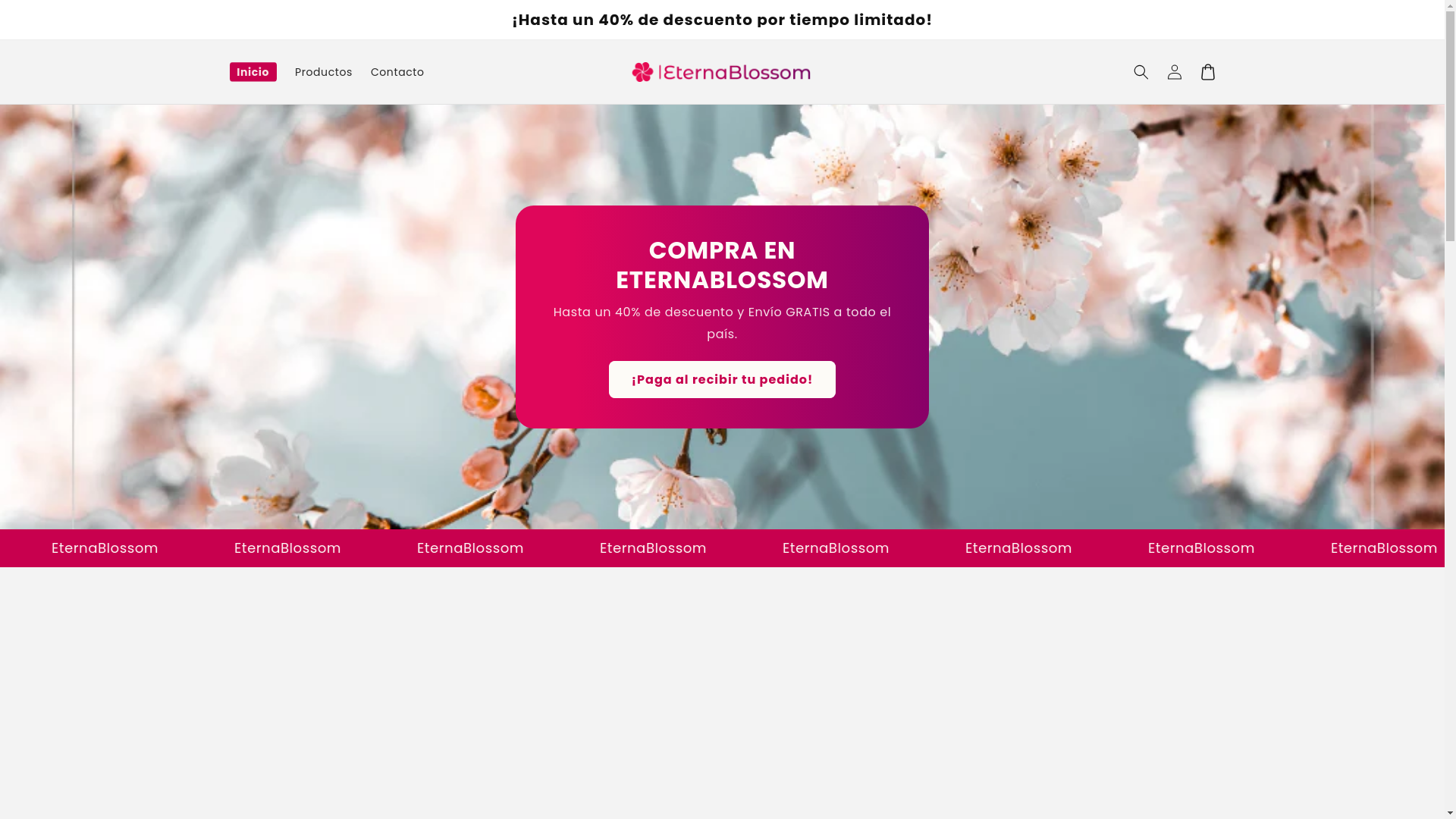 website screenshot of https://eternablossom.shop/