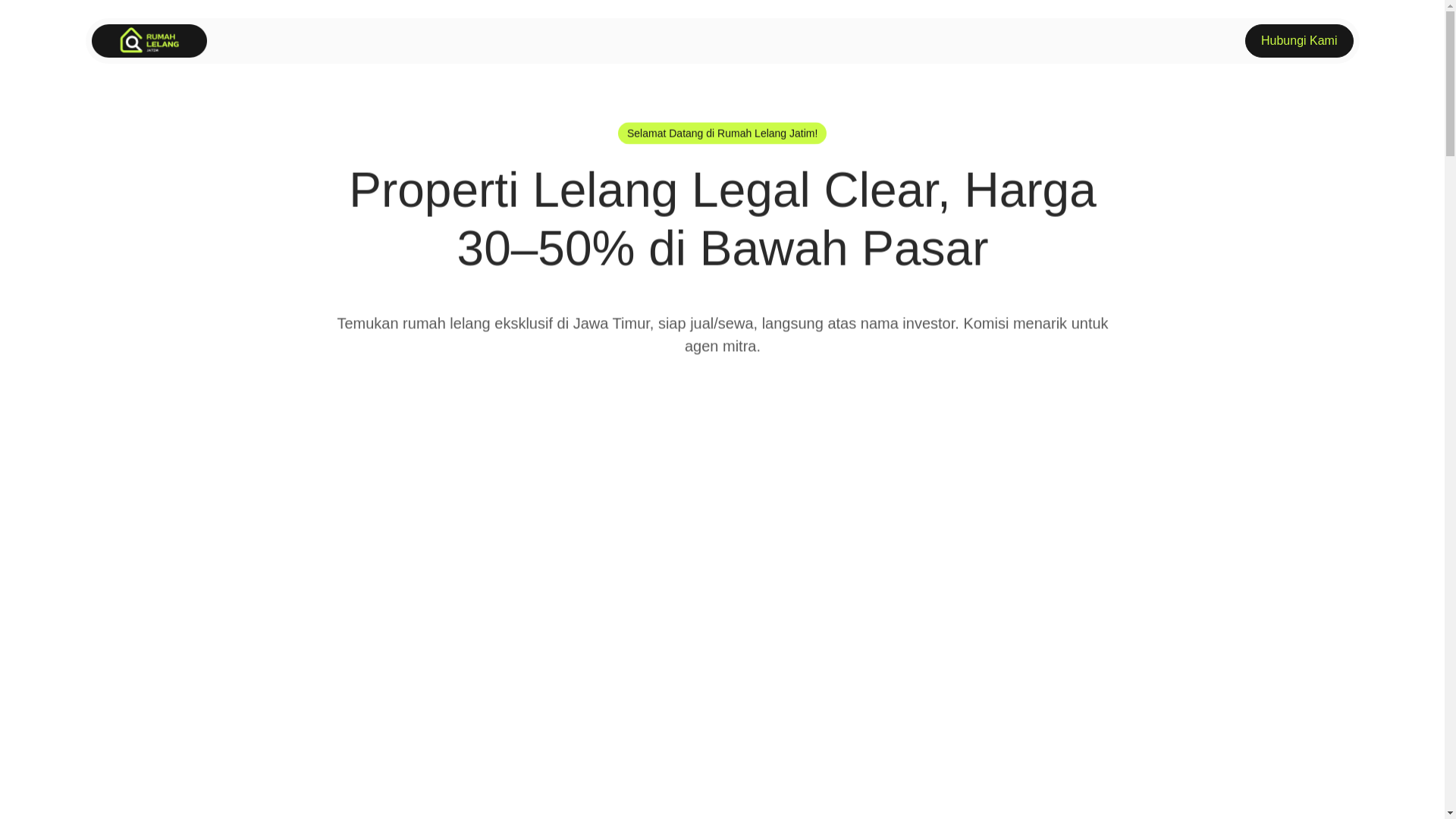 website screenshot of https://rumahlelangjatim.web.id/
