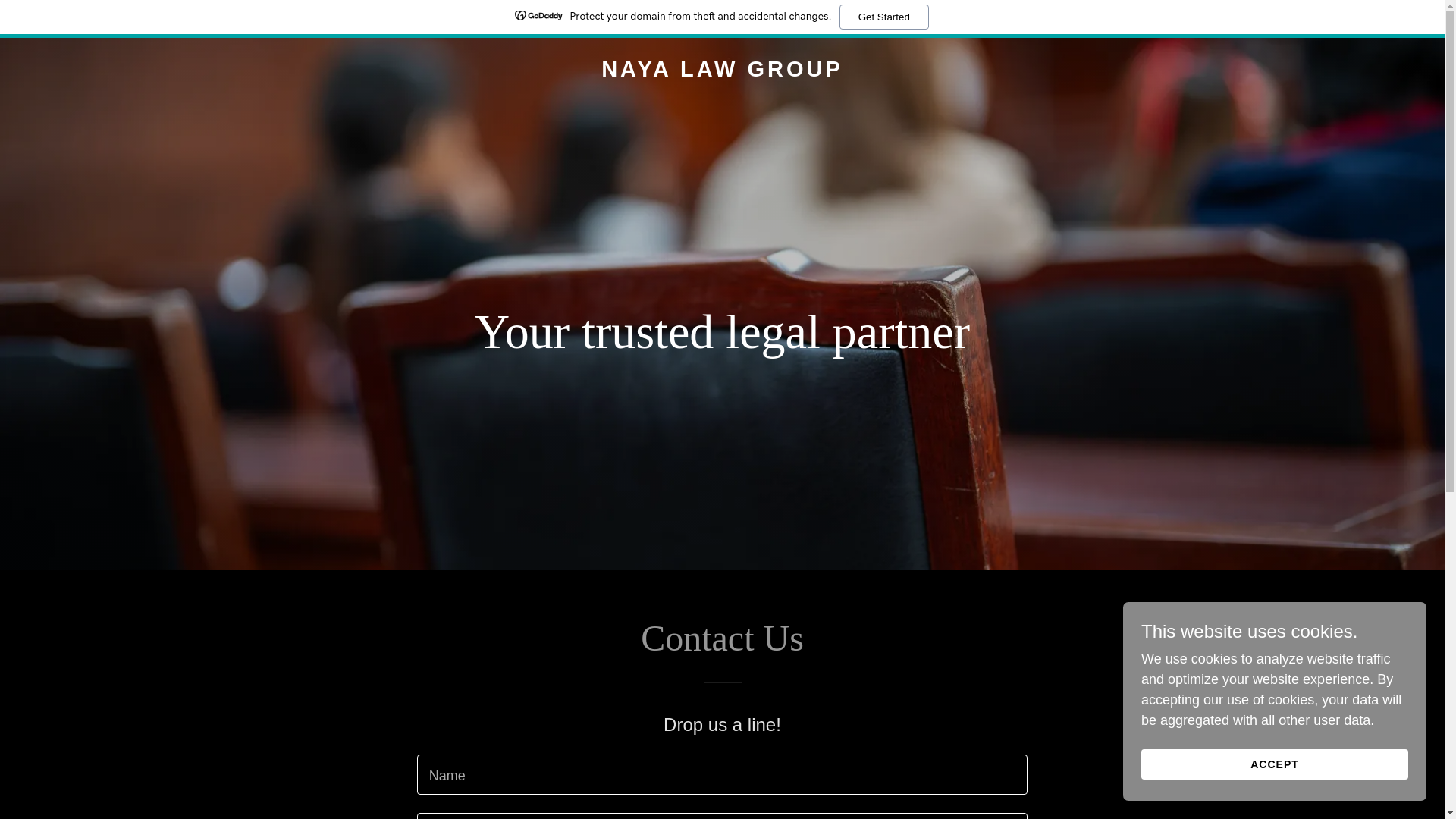 website screenshot of https://nayalawgroup.com/