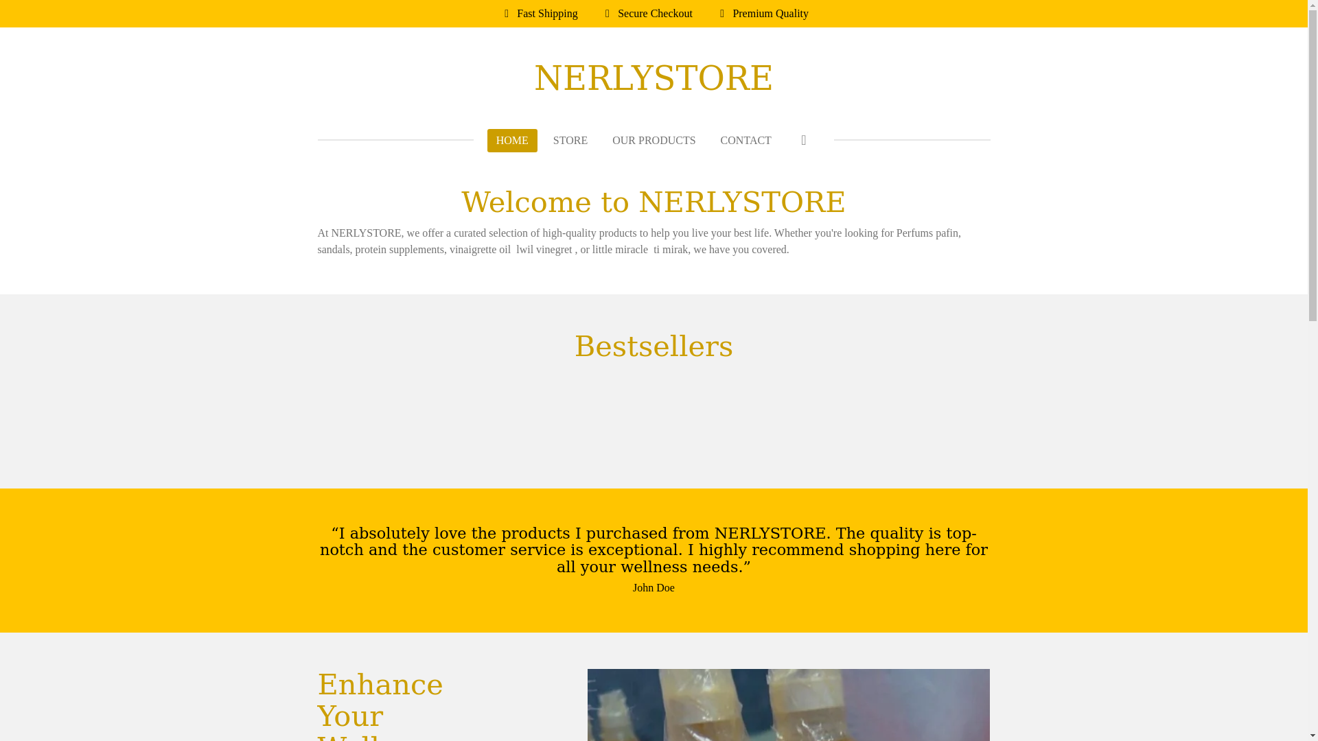 website screenshot of https://nerlystore.online/
