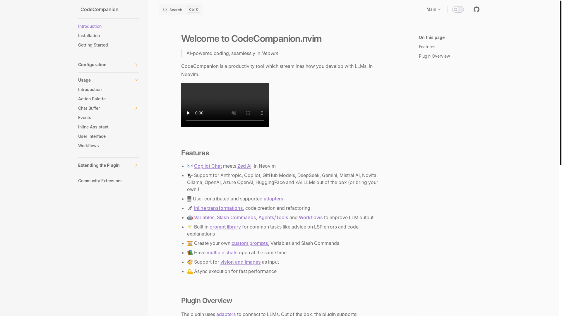 website screenshot of https://codecompanion.pages.dev/