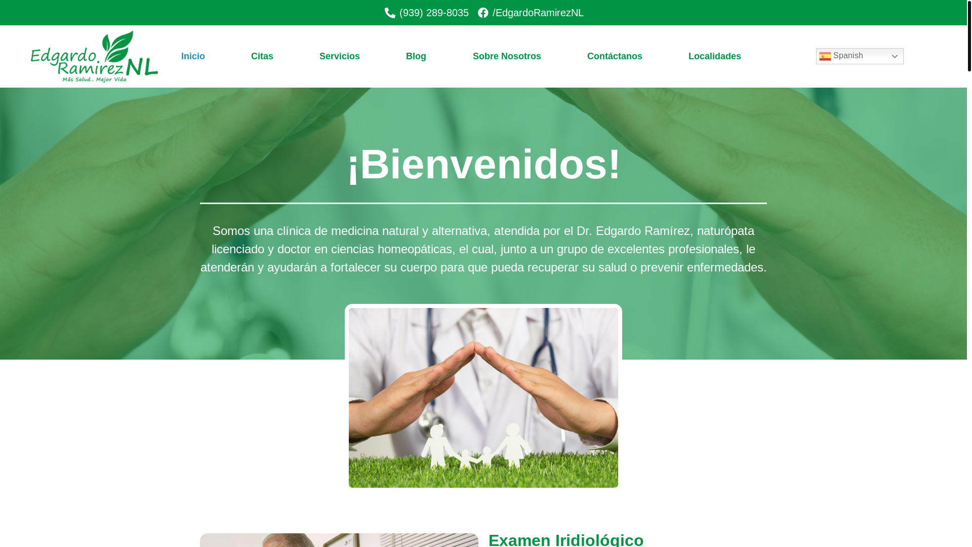 website screenshot of https://clinicanaturopaticamassaludmejorvida.com/