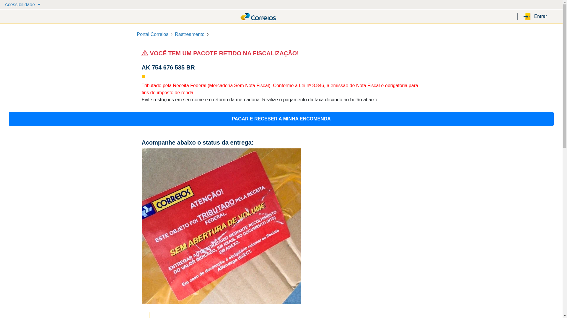 website screenshot of https://boletimenvio.site/