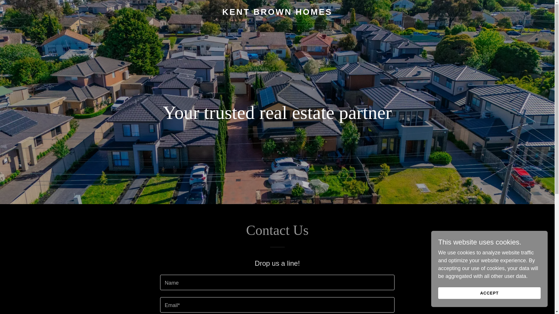 website screenshot of https://kentbrownhomes.com/