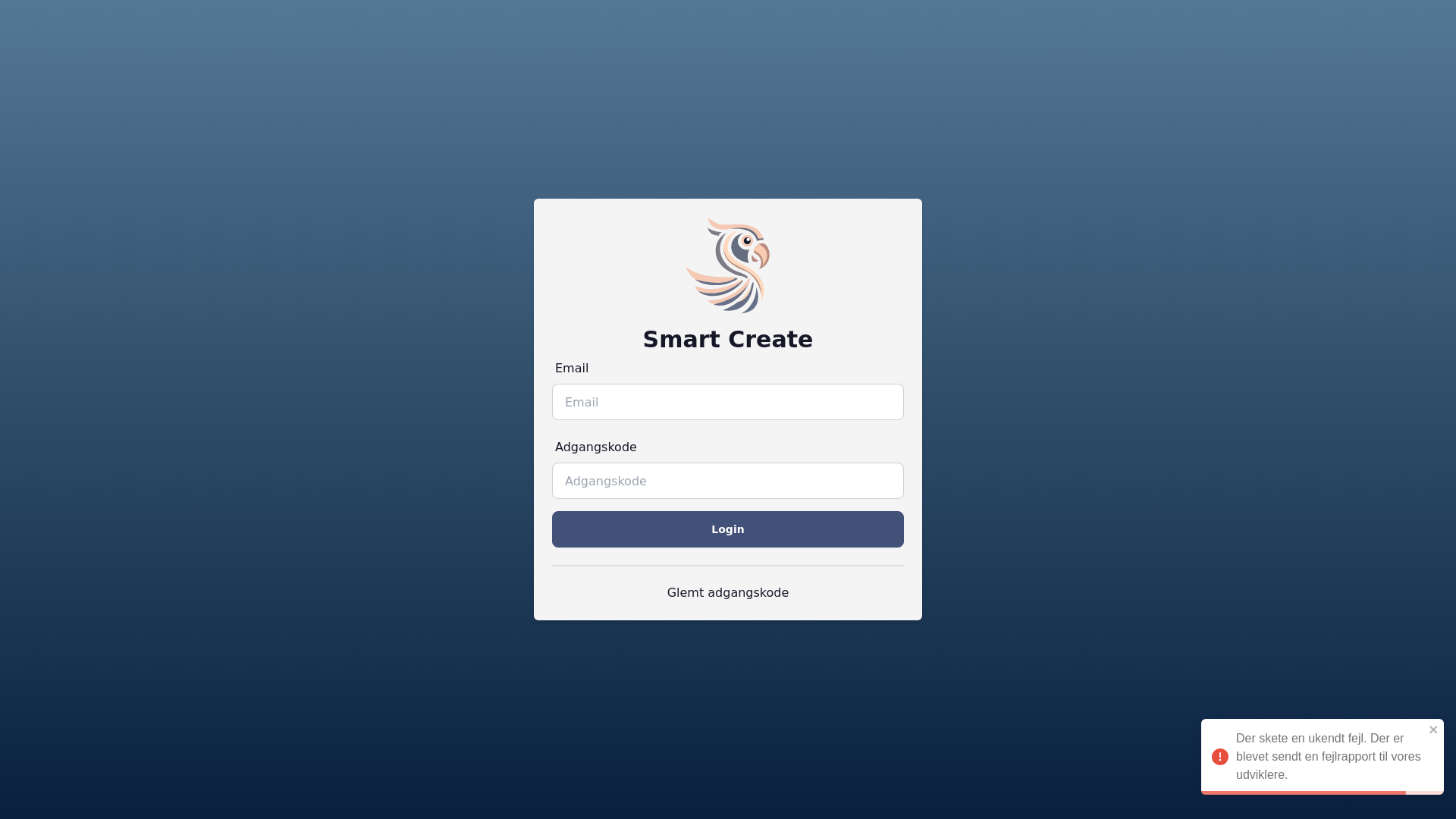 website screenshot of https://staging-smart-create.pages.dev/