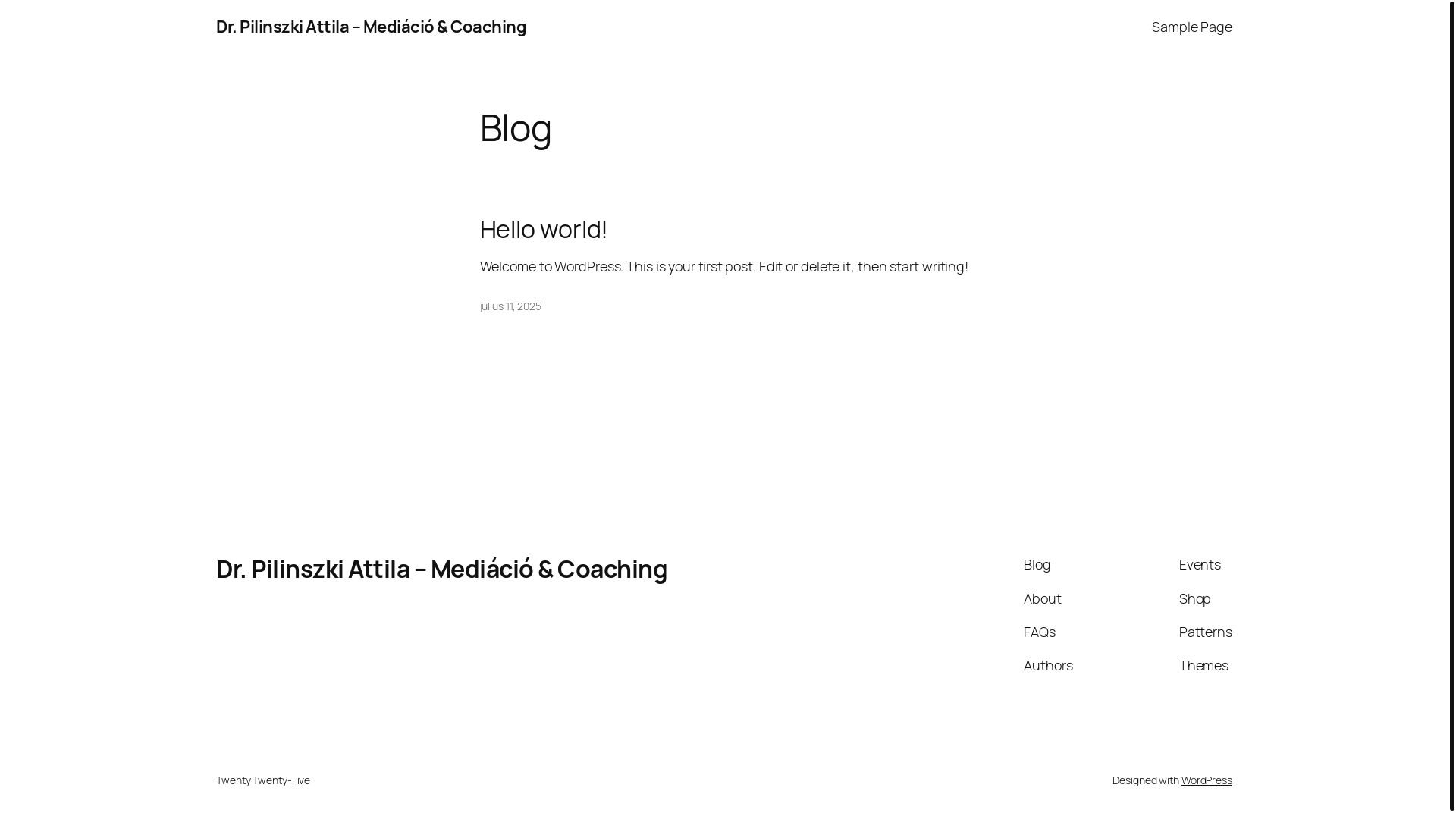 website screenshot of https://pilinszkiattila.hu/