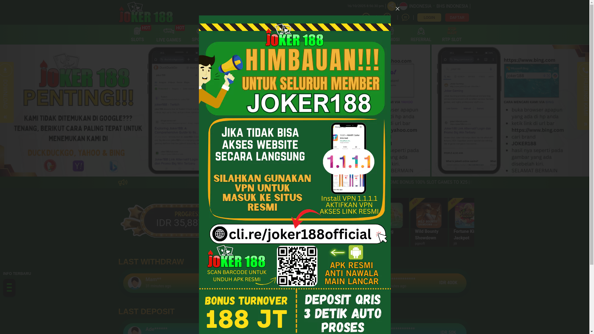 website screenshot of https://gercep.site/
