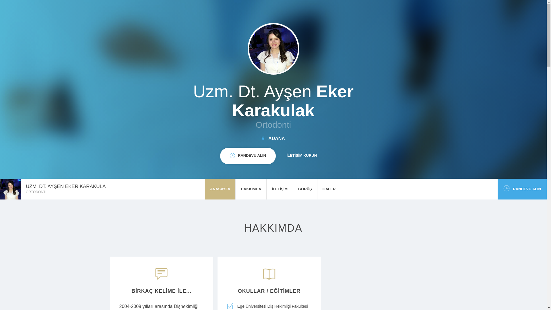 website screenshot of https://ortodontiuzmaniadana.com/