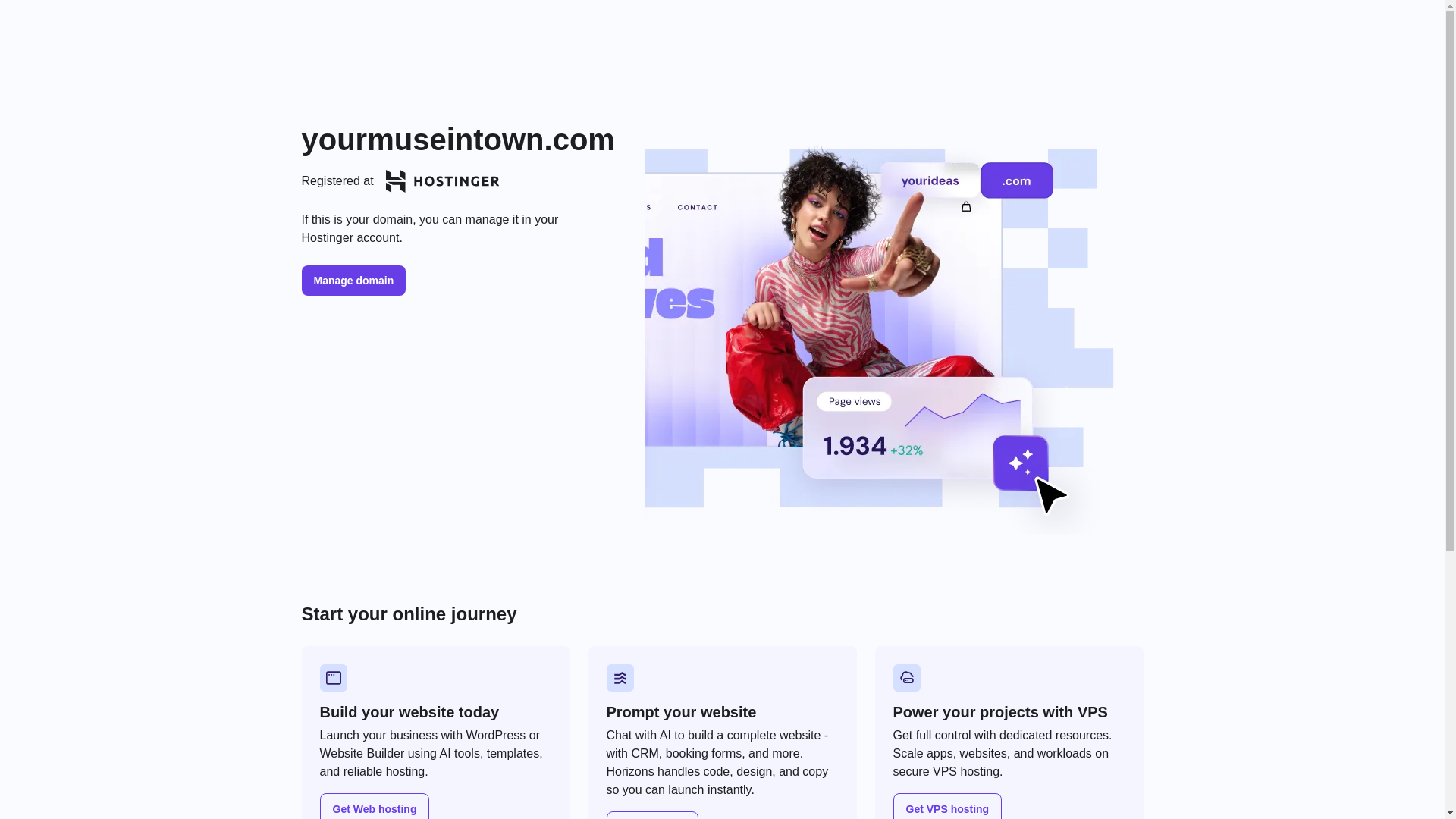 website screenshot of https://yourmuseintown.com/