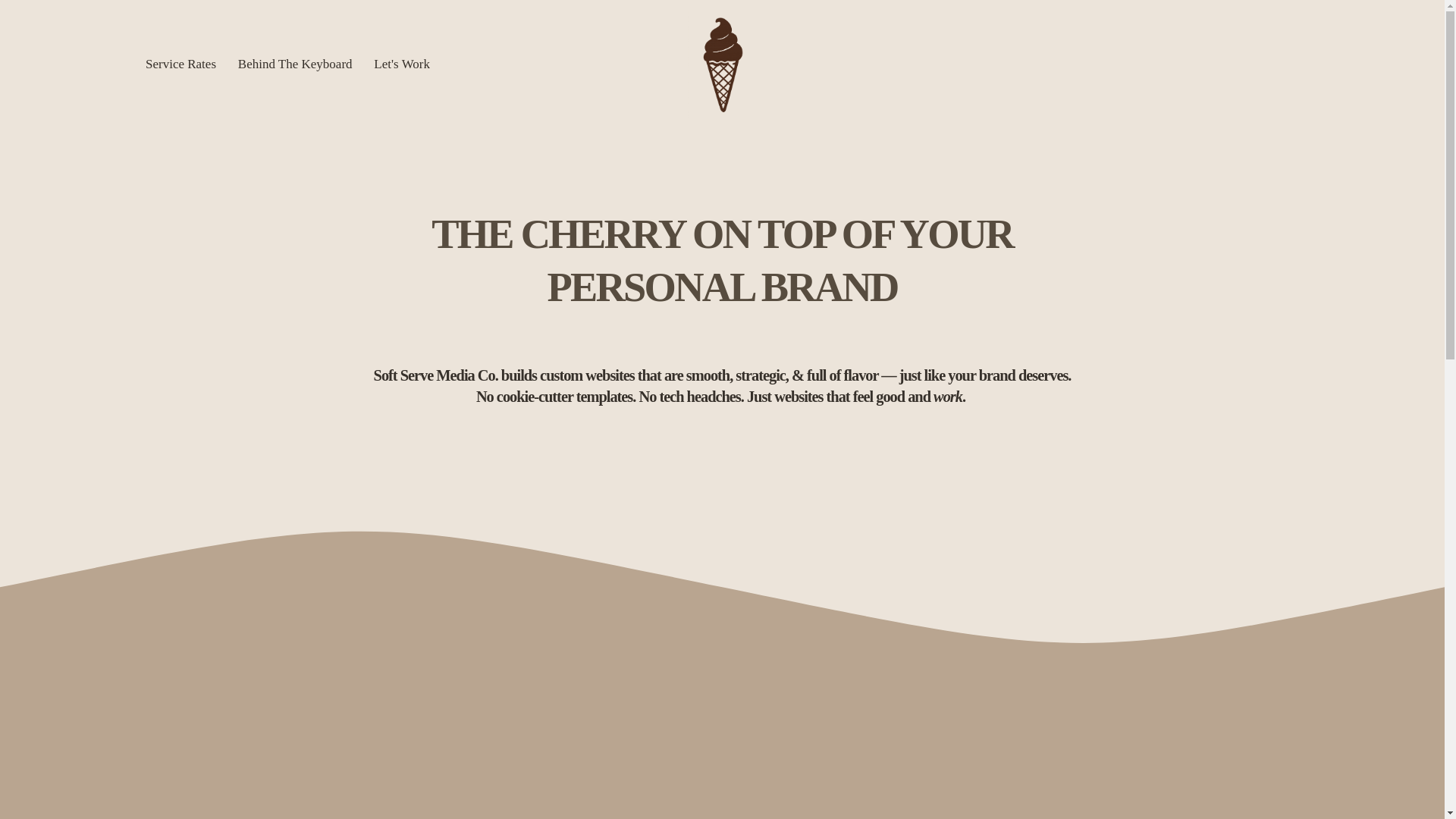 website screenshot of https://softservemediaco.com/