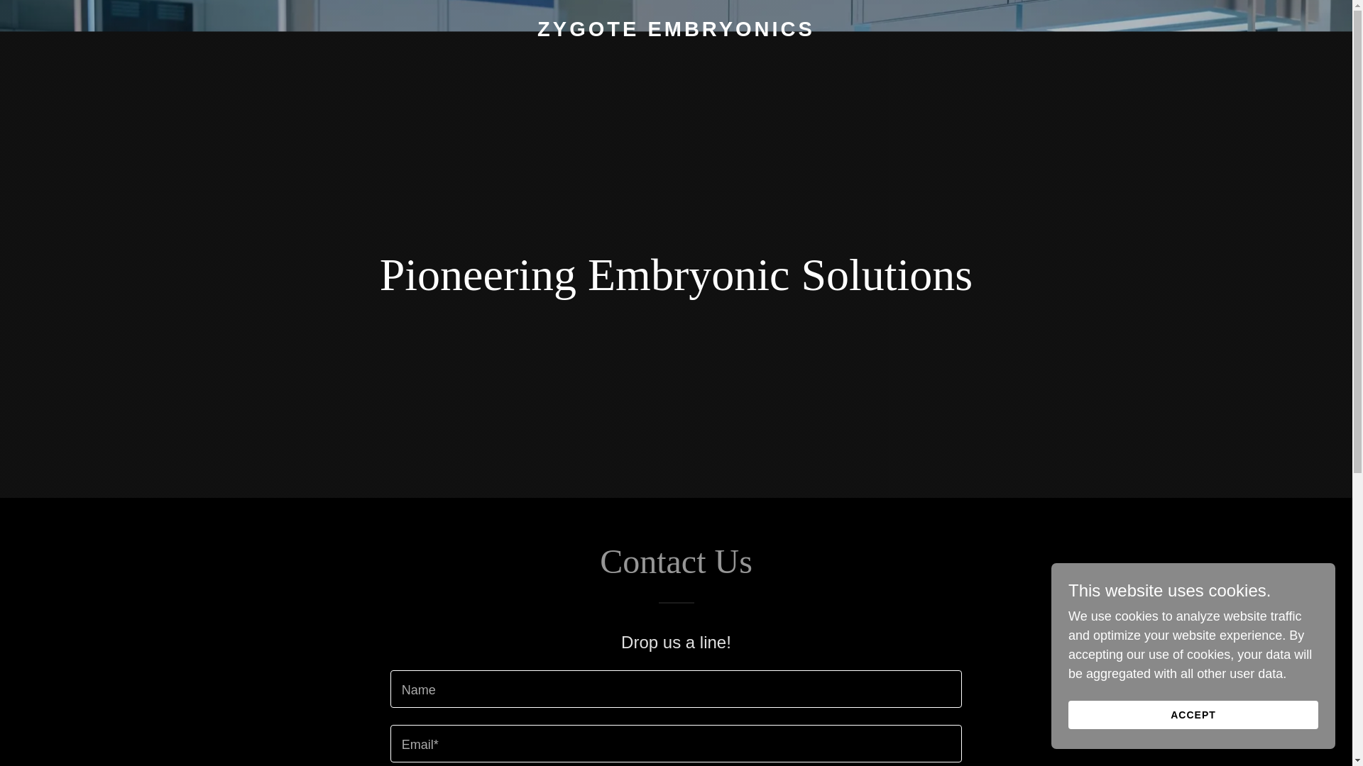 website screenshot of https://zygoteembryonics.com/