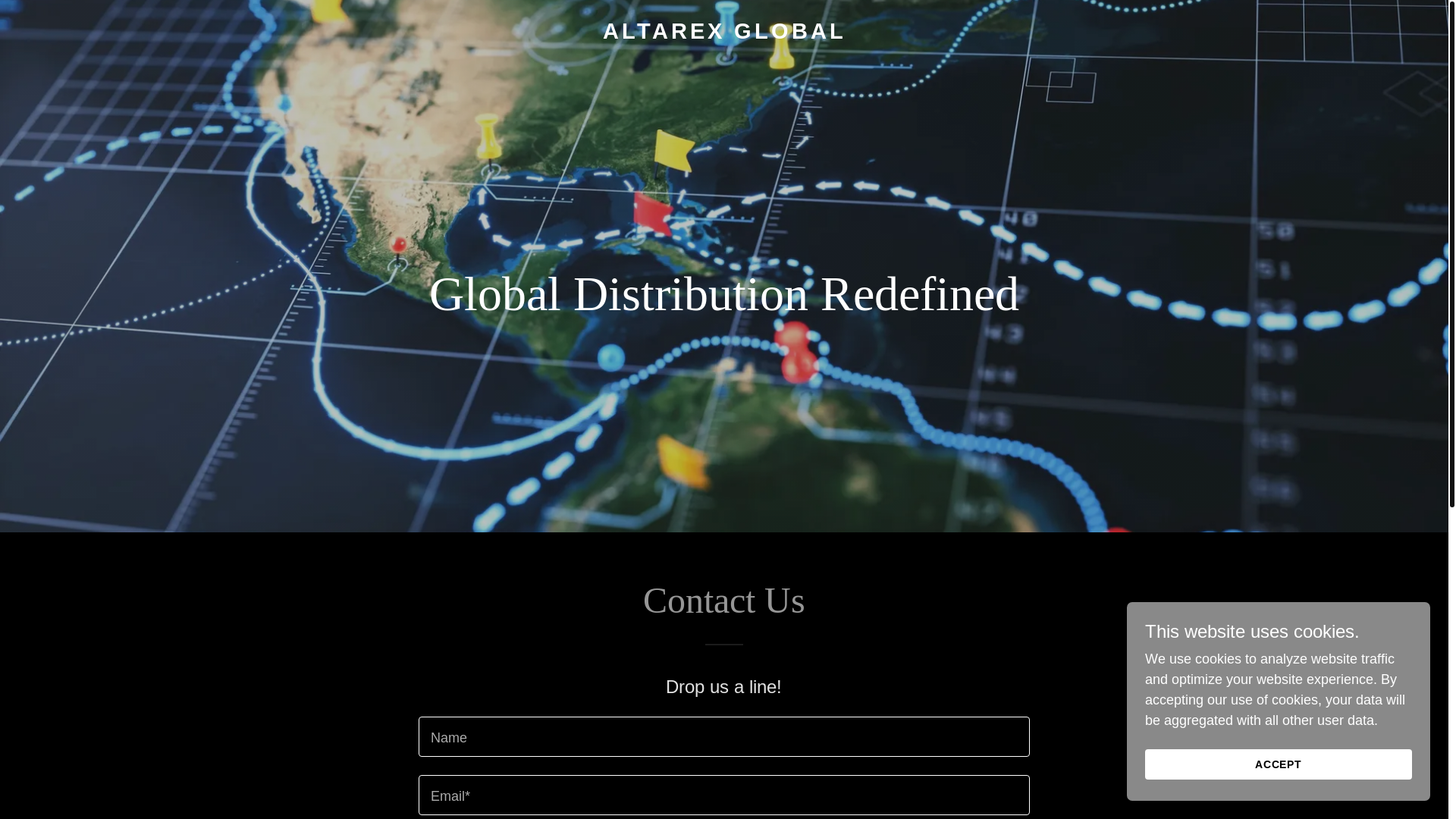 website screenshot of https://altarexglobal.us/