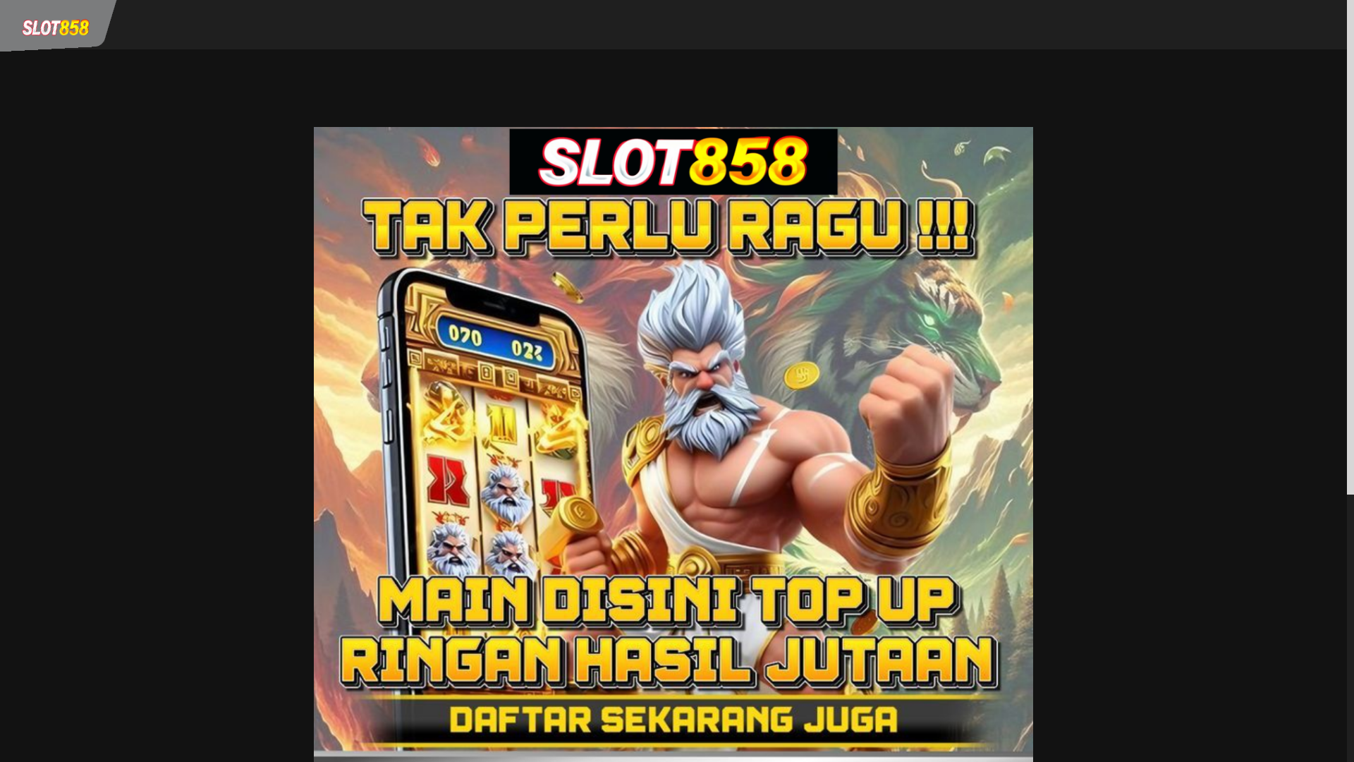 website screenshot of https://slot858ampjelasmaxwin.com/