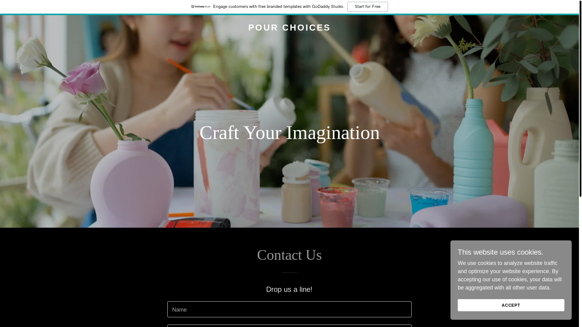 website screenshot of https://pourchoices25.com/