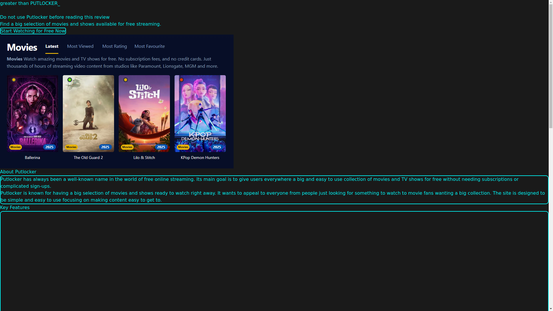website screenshot of https://putlocker-xjgs.pages.dev/