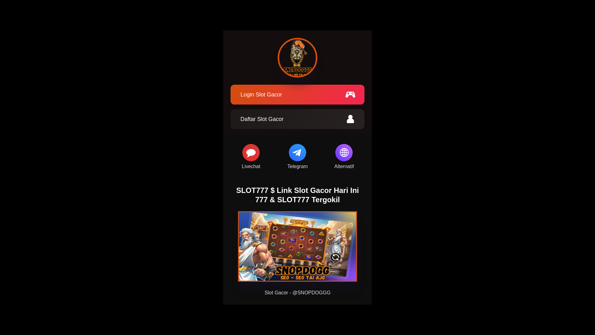 website screenshot of https://kitausahakanlagi.pages.dev/