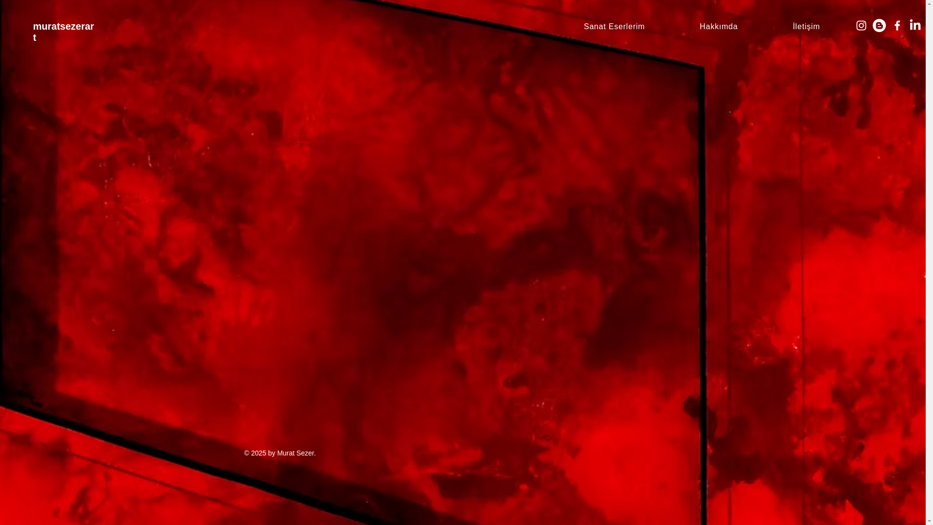 website screenshot of https://muratsezerart.com/
