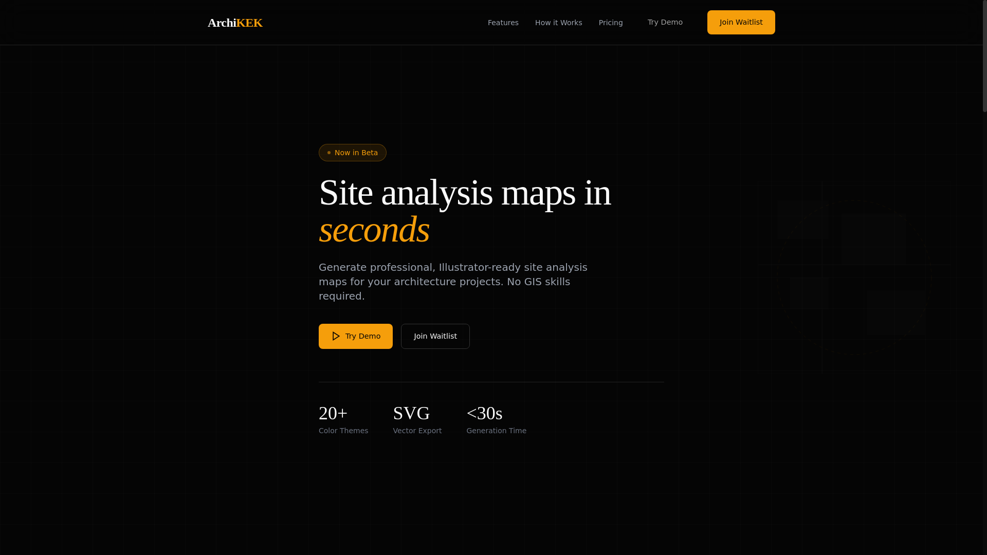 website screenshot of https://archikek.com/
