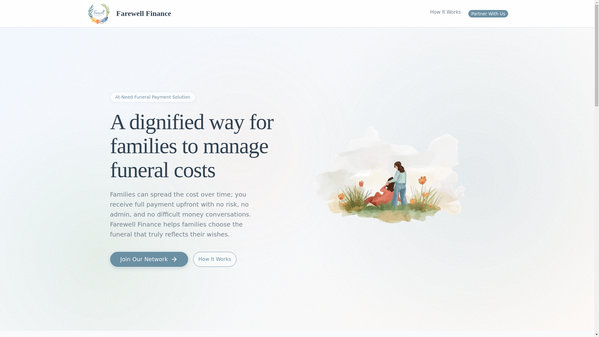 website screenshot of https://farewellfinance.co.uk/