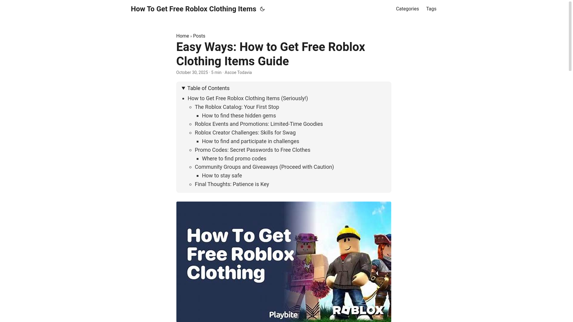 website screenshot of https://how-to-get-free-roblox-clothing-items.pages.dev/