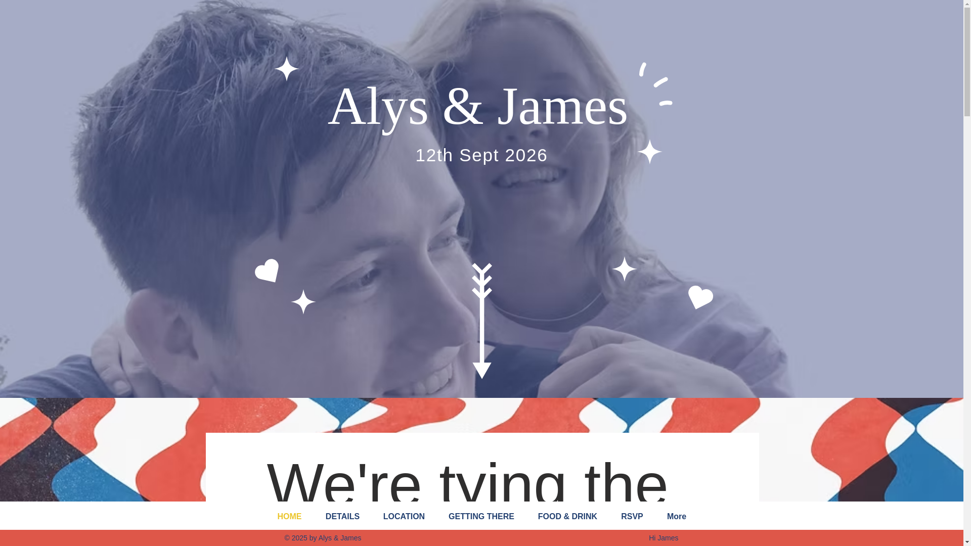 website screenshot of https://alys-and-james.com/