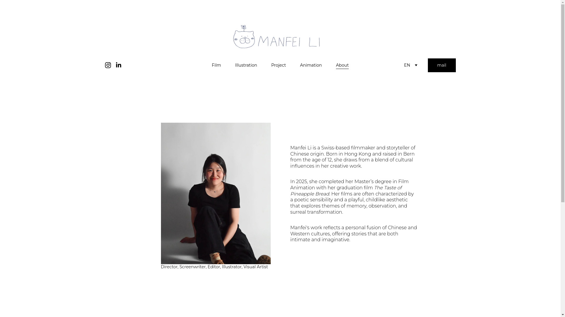 website screenshot of https://manfei.pages.dev/