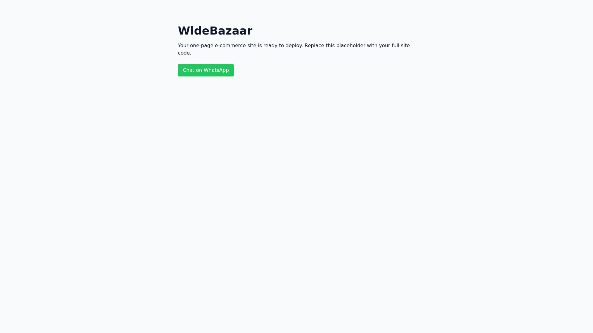 website screenshot of https://bazaarwide.pages.dev/