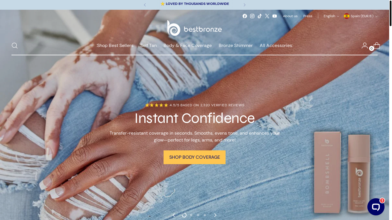 website screenshot of https://bestbronze.com/